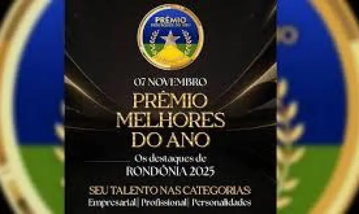 Prêmio Destaques do Ano 2025 celebra talentos e conquistas em Porto Velho